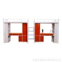 广州企业宿舍用双层组合床 连体结构设计 稳定性强