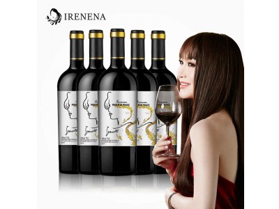 温碧霞IRENENA红酒品牌，海潮丹娜品质干红