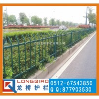 江苏绿化带护栏厂 路边绿化带锌钢围栏规格 拼装式 免维护 龙桥
