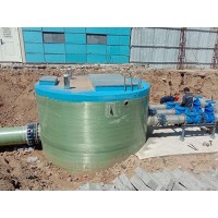 陕西雨水一体化泵站加工~妍博环保供应玻璃钢一体化泵站